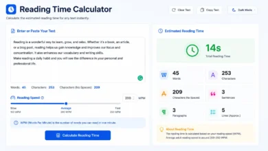 Reading Time Calculator