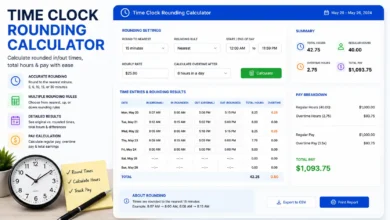 Time Clock Rounding Calculator