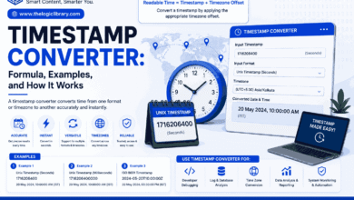 Timestamp converter tool infographic
