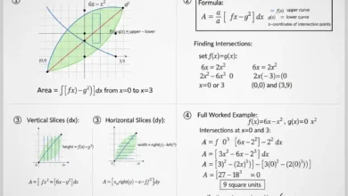 area between curves