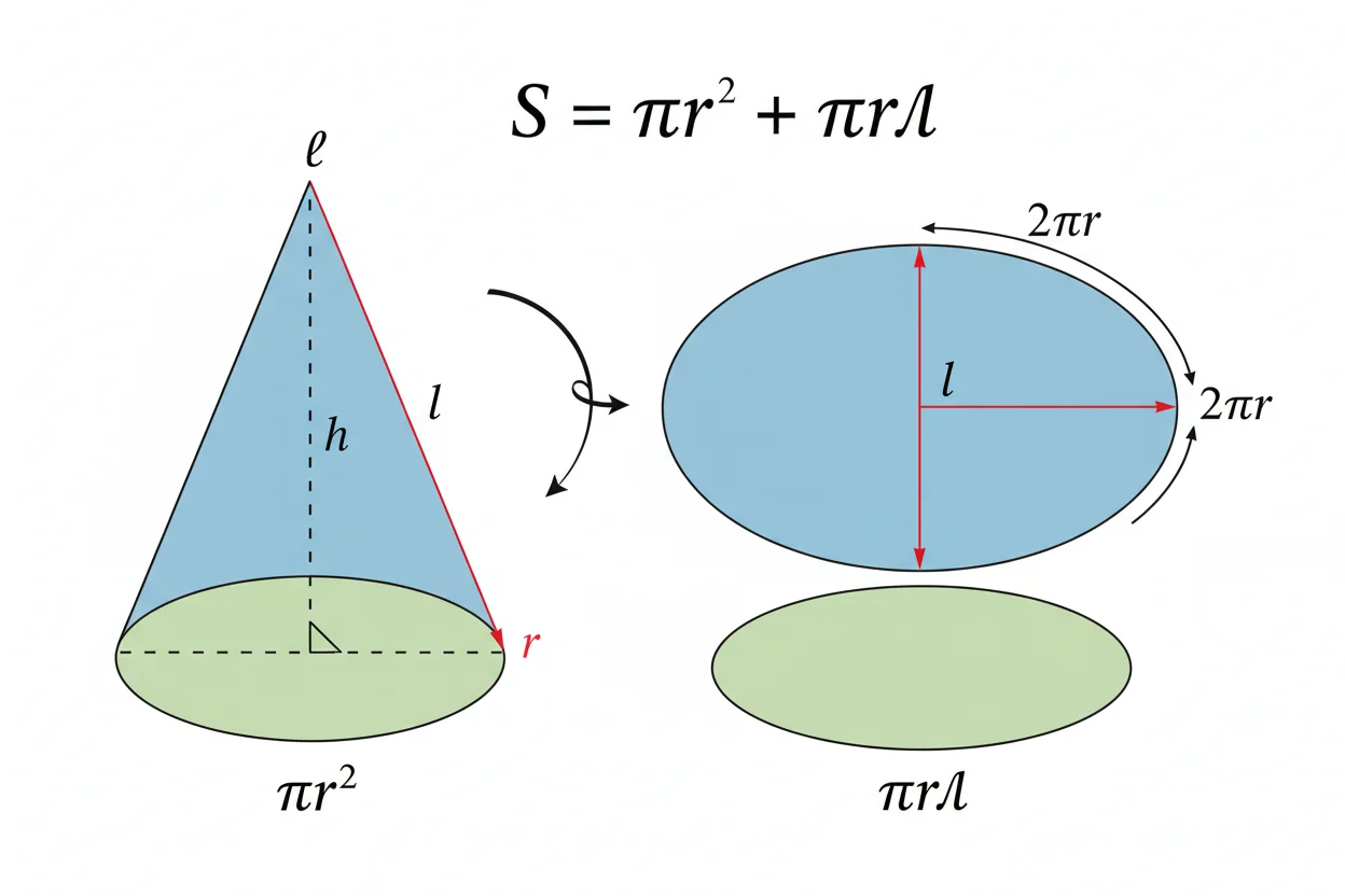 cone surface area