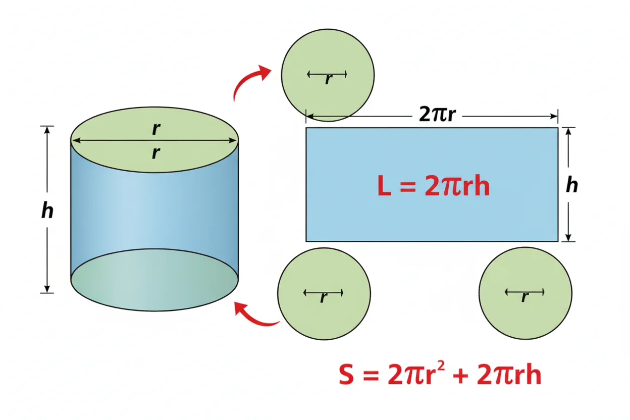 cylinder surface area