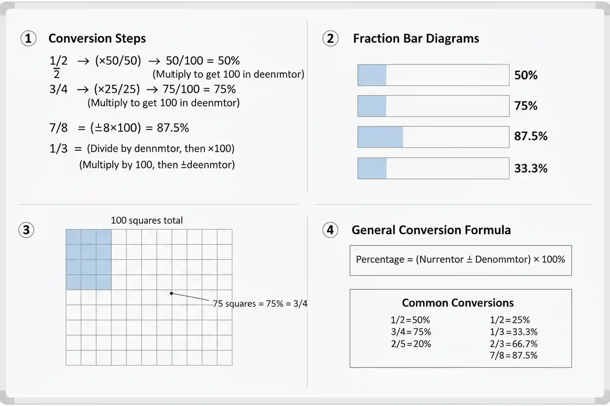 fractions to percent