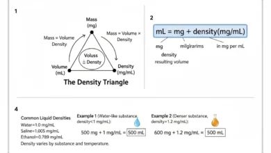 milligrams to milliliters