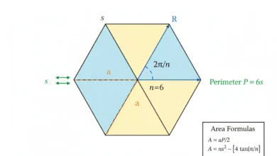 regular polygon area
