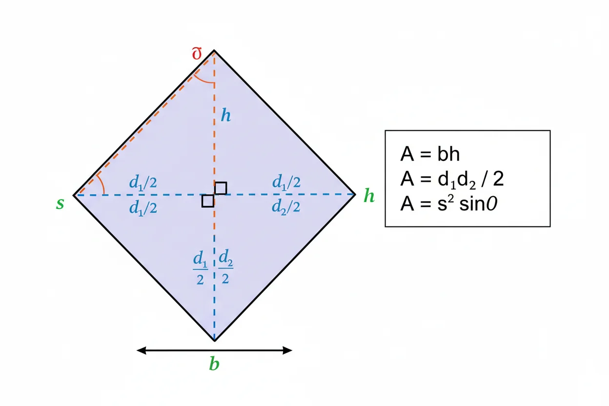 rhombus area