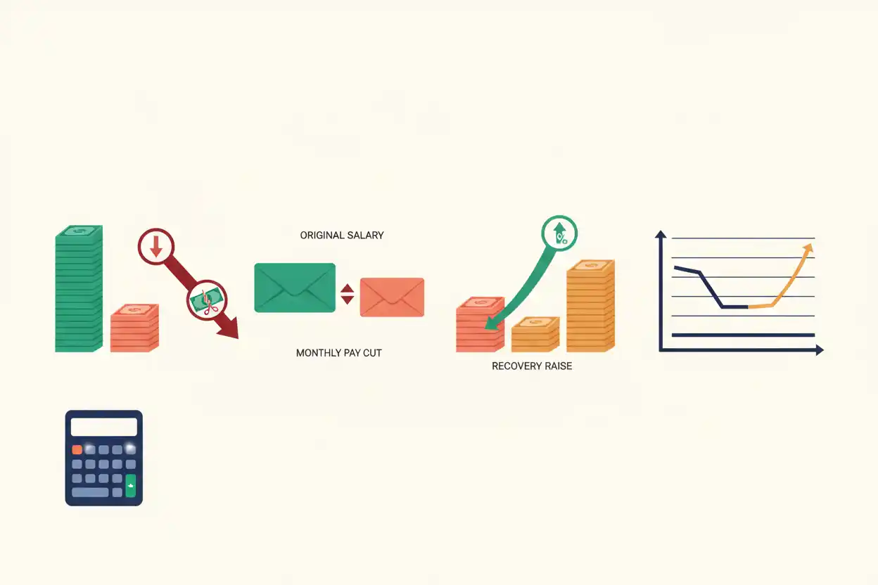 salary reduction percentage