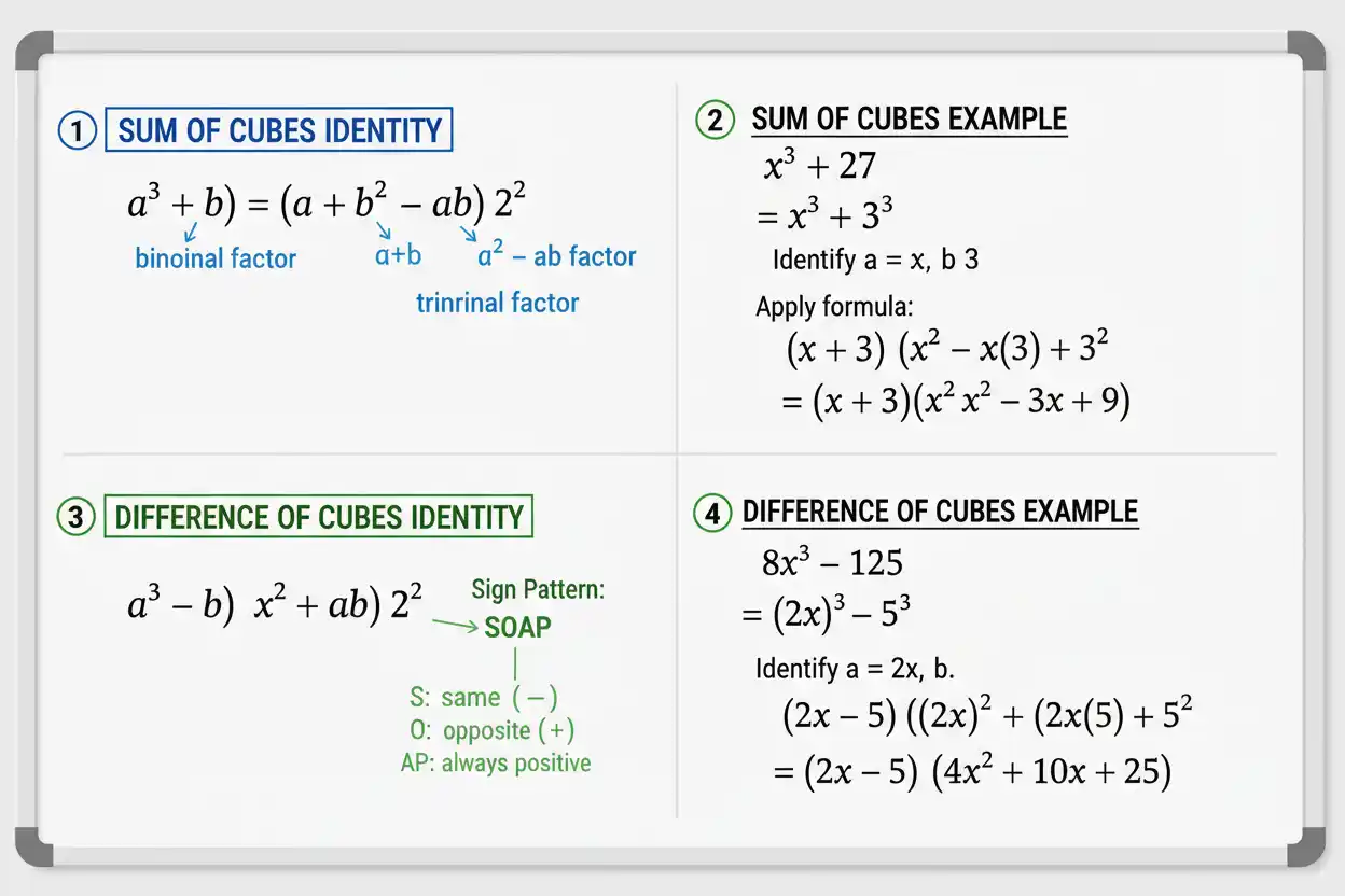 sum and difference of cubes