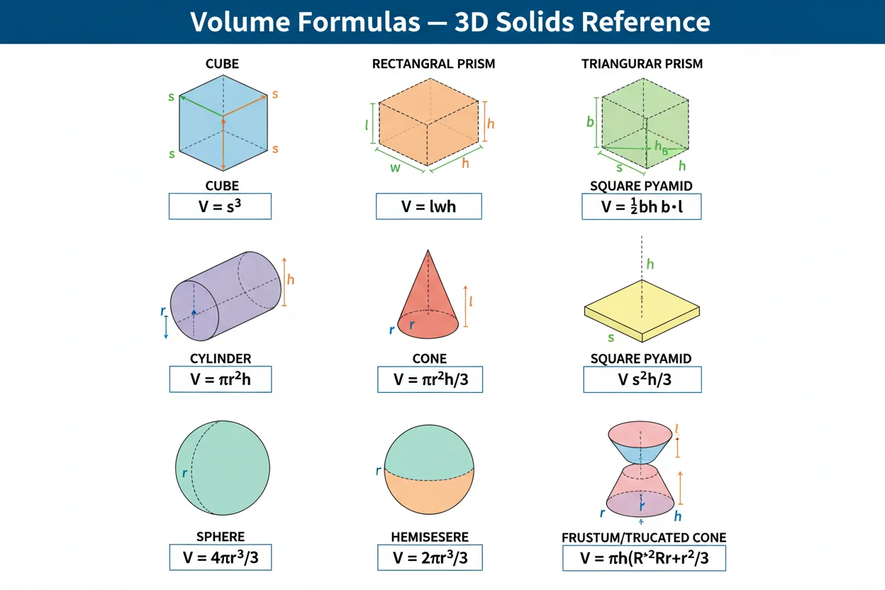 volume formulas