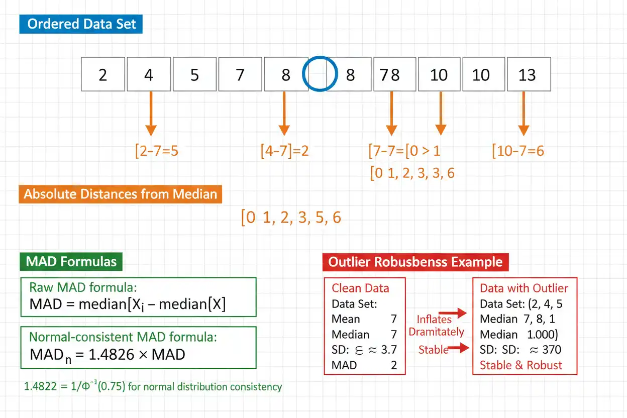 median absolute deviation