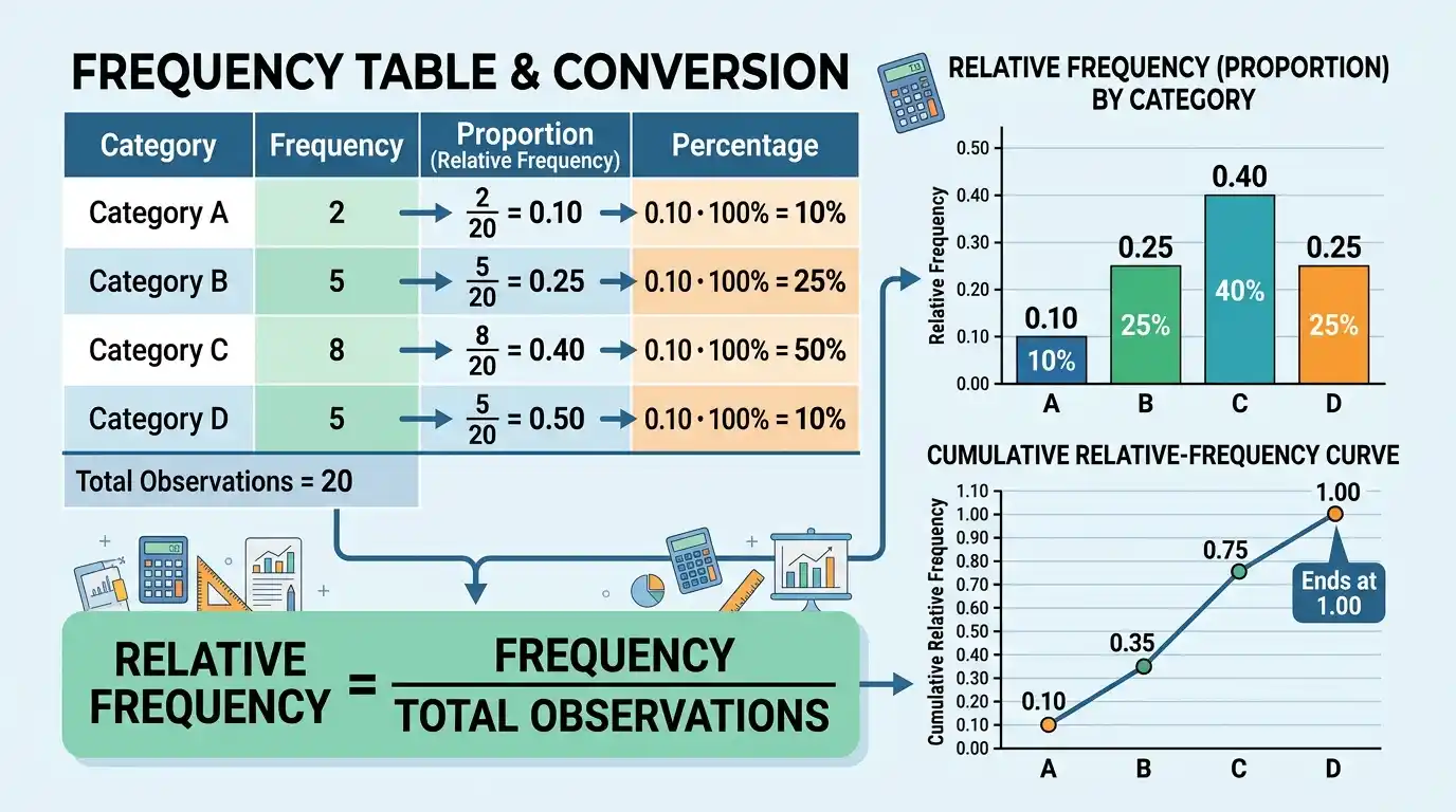 relative frequency